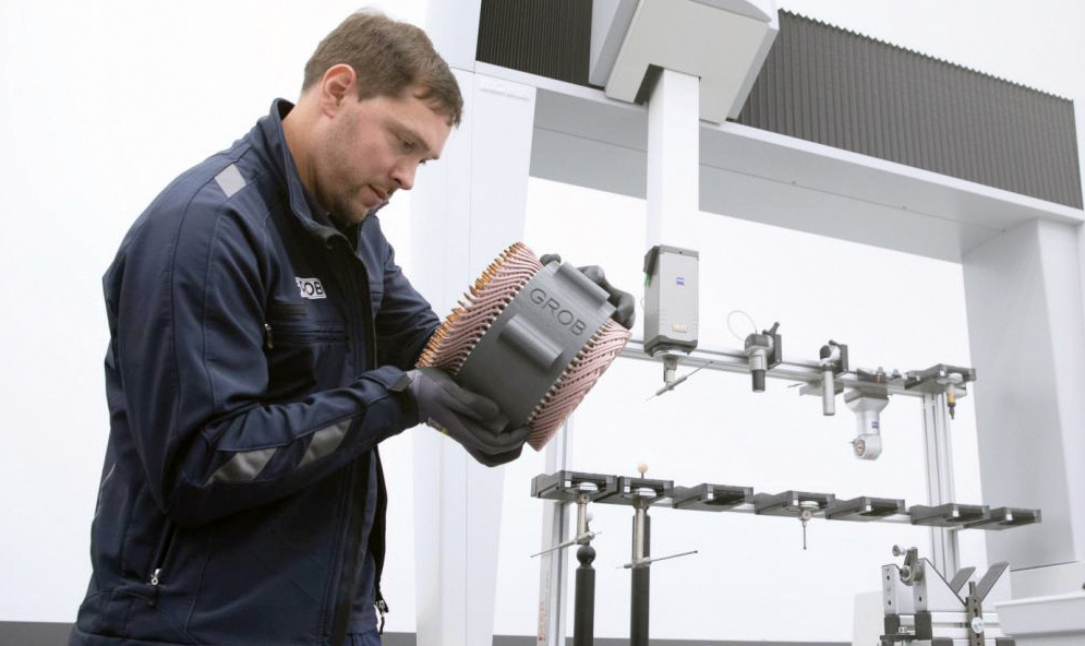 Efficient Quality Assurance of E-Motors Parts at GROB 